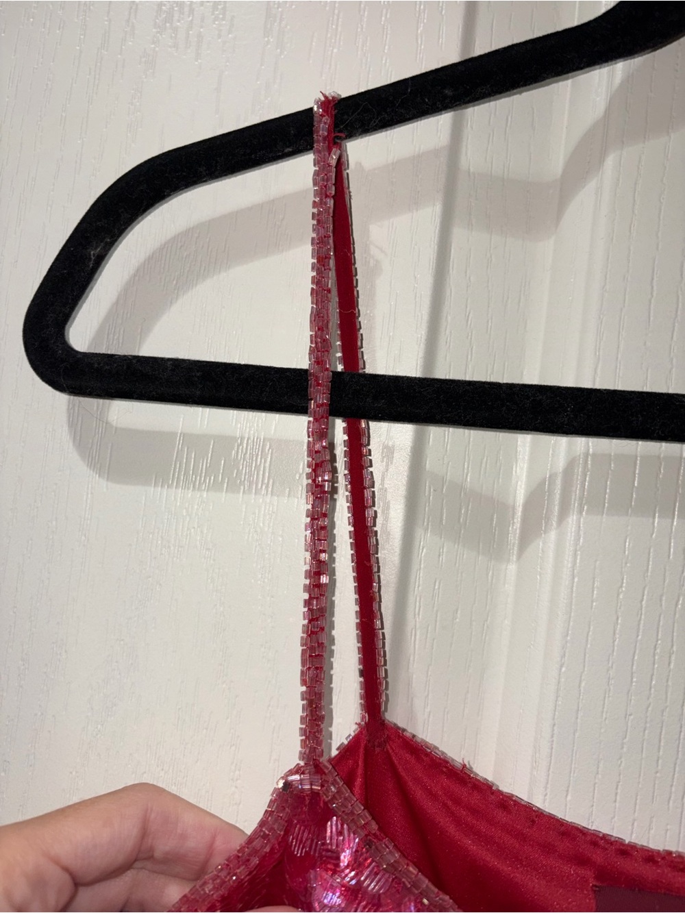 VINTAGE Emma Black Hot Pink Sequin Camisole - Picture 8 of 15